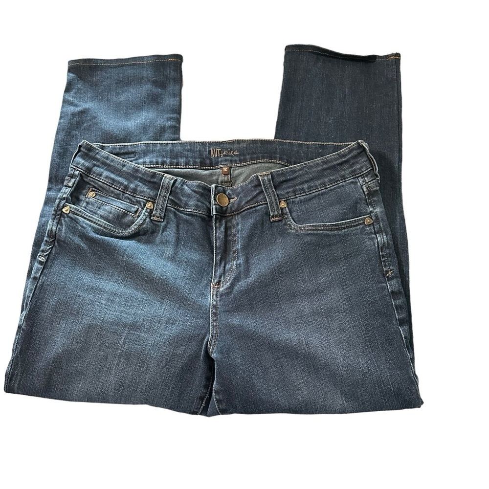 Kut from the Kloth women's size 12 altered straight leg jeans